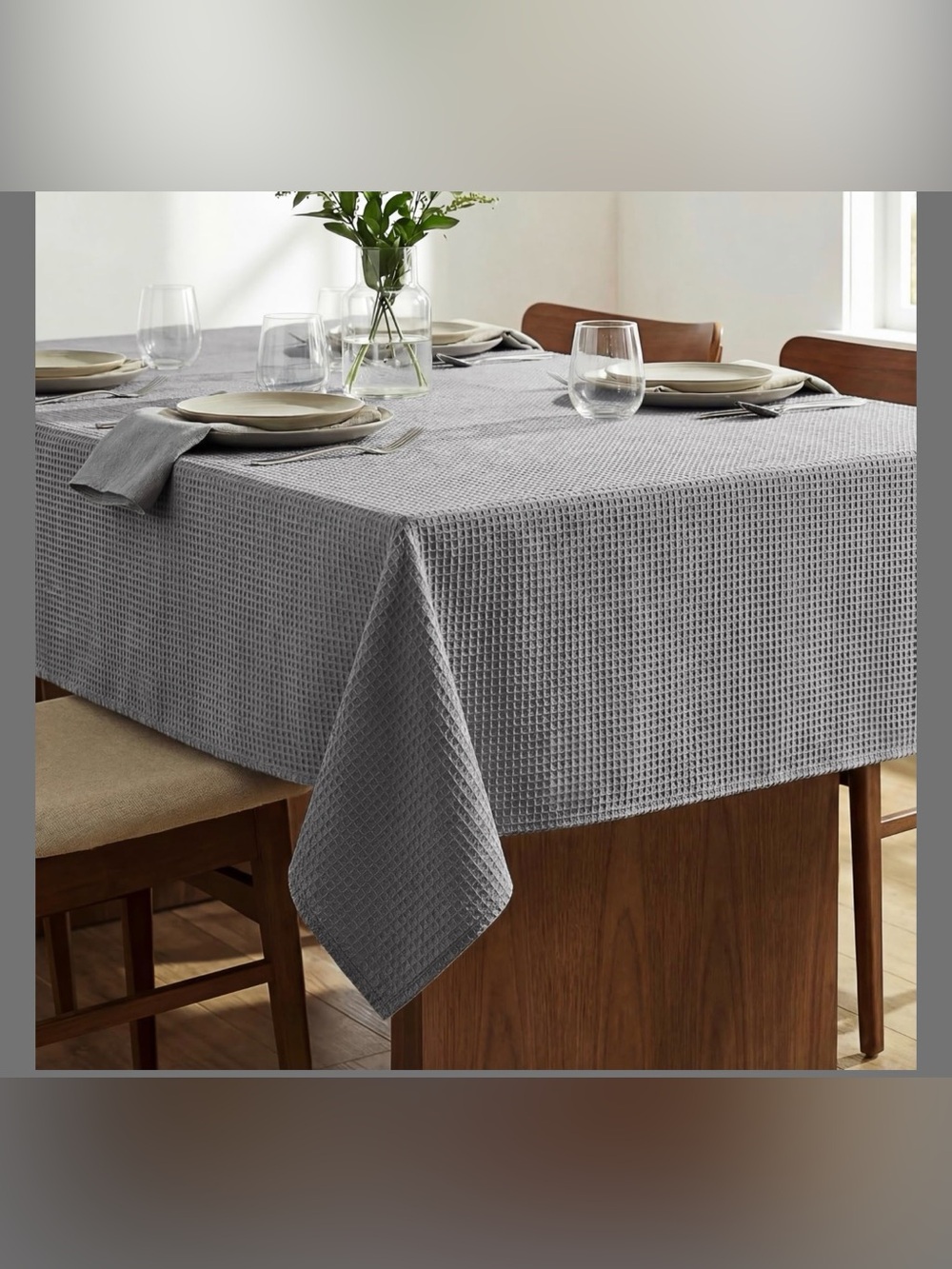 Rectangle Tablecloth - 60"X104", Grey